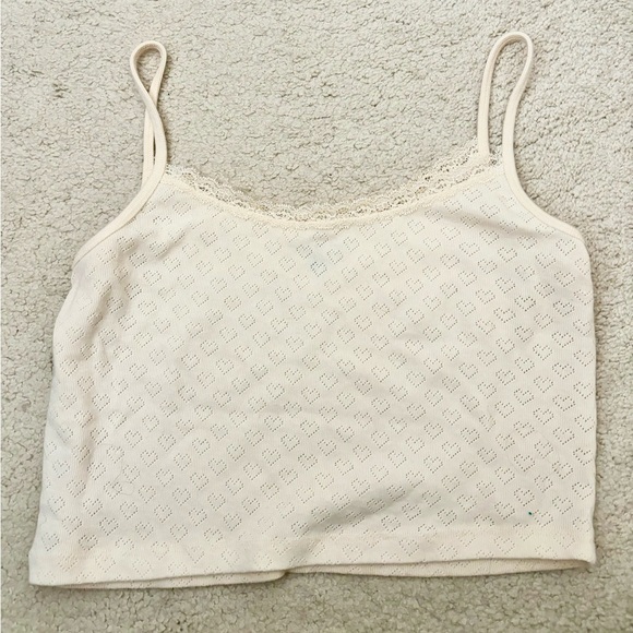 Brandy Melville Heart Eyelet Tank Top - Picture 5 of 6